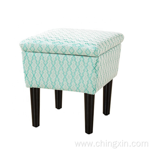 Green Leisure Fabric Stool Ottoman Living Room Furniture